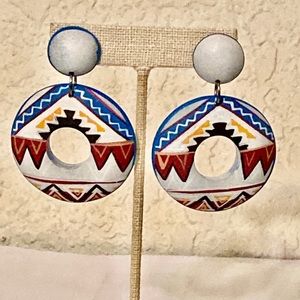 Southwestern look post earrings